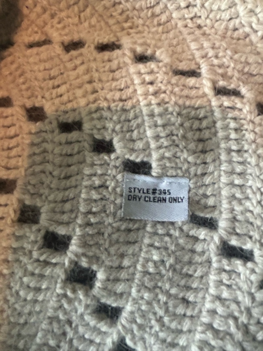 CAbi Cream Openwork Knit Button Front Vest - Picture 6 of 6